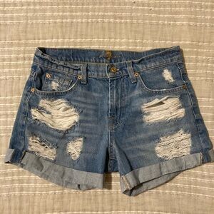 7 for All Mankind distressed shorts